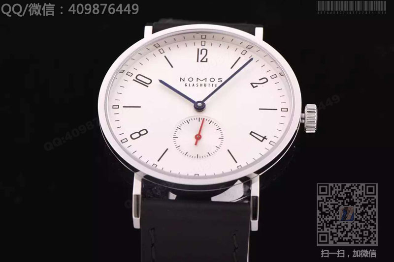 [HBB gamyklos „Perfect Edition“] NOMOS TANGOMAT serijos 601 laikrodis su baltu ciferblatu ir raudona rodykle